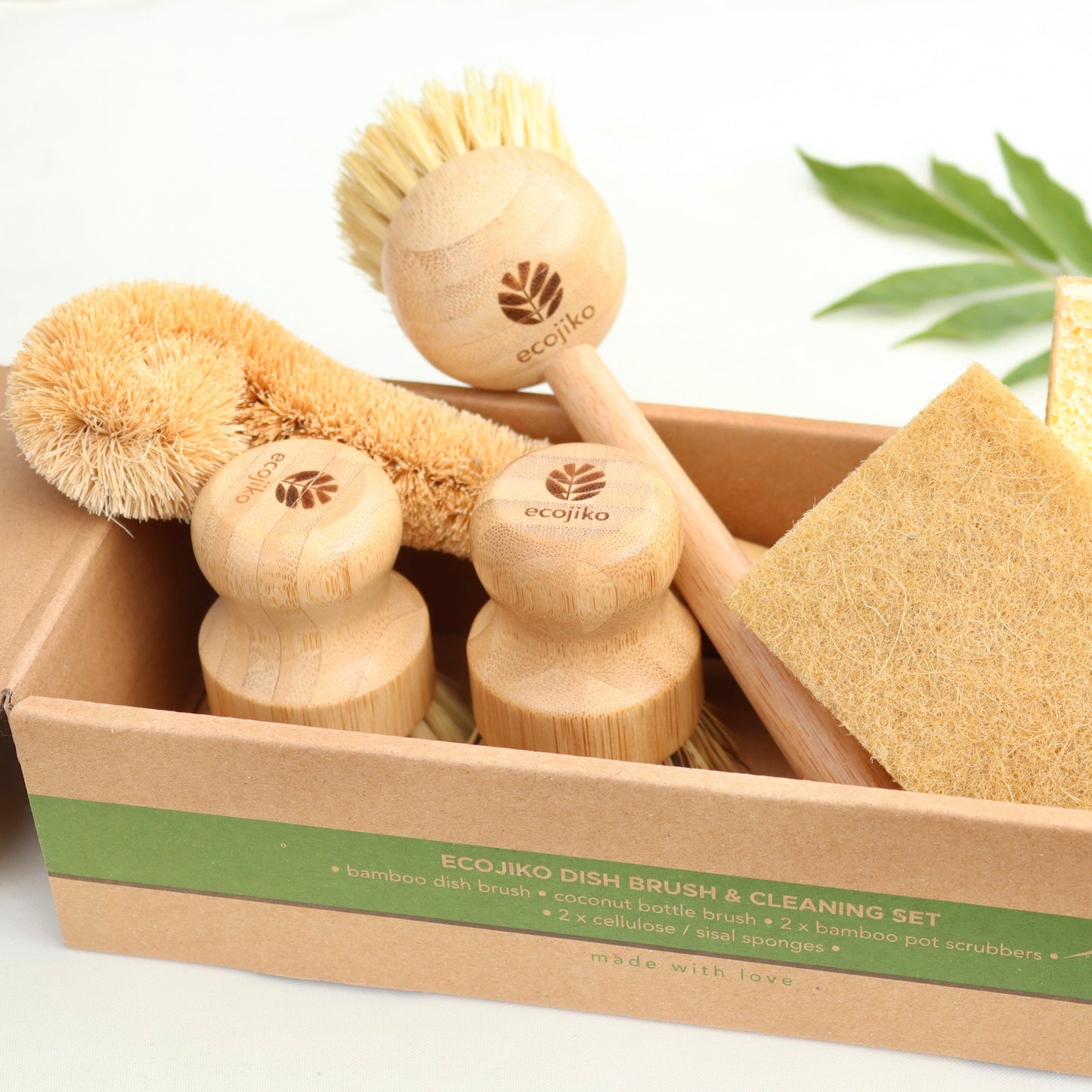 Zero Waste Kitchen Starter Kit, Dish Brush Eco Gift Set